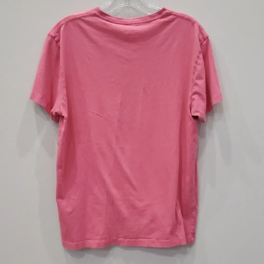 J. Crew Mercantile Shirt Mens sz Medium Slim Pink Short Sleeve V-Neck Tee